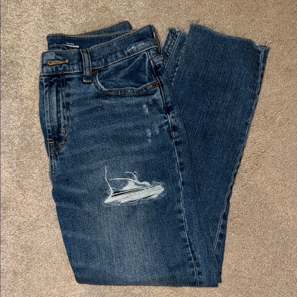 Old Navy Mid Rise Boyfriend Jeans